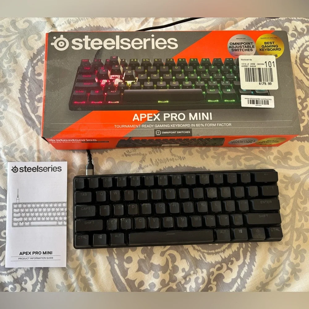 SteelSeries Apex Pro Mini Gaming Keyboard - Black